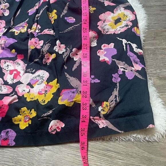 Floral Sleeveless Dress - Black and Pink - Picture 3 of 4